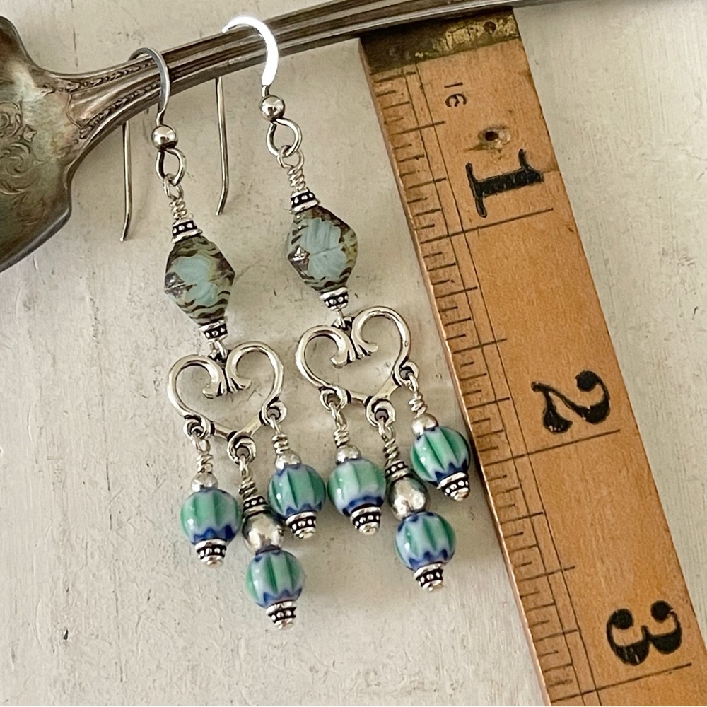 “Bohemian Charm” - Dangle Earrings - Picture 7 of 7